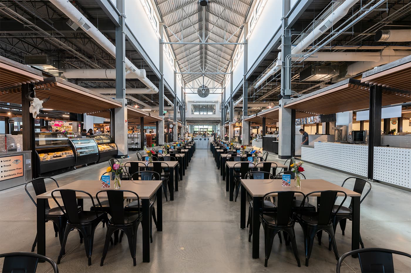 Local market food hall near Strathcona Park